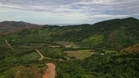 Drone Footage of Mountains in the philippines Stock Footage 243282449
