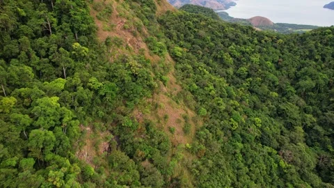 Drone Footage of Mountains in the philippines Stock Footage 243282476
