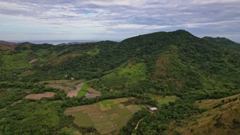 Drone Footage of Mountains in the philippines Stock Footage 243282514