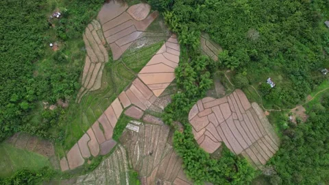 Drone Footage of Mountains in the philippines Vídeos de archivo 243283395