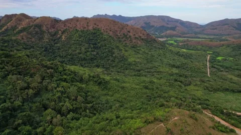 Drone Footage of Mountains in the philippines Stock Footage 243283761