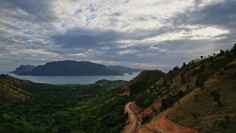 Drone Footage of Mountains in the philippines Stock Footage 243283780