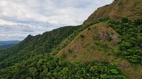 Drone Footage of Mountains in the philippines Stock Footage 243284049