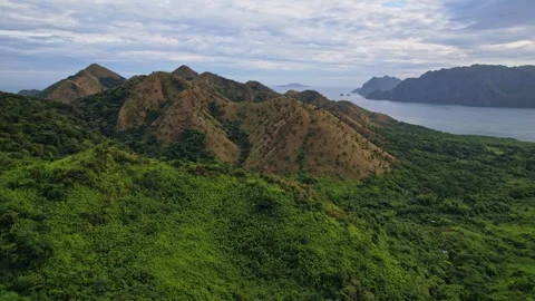 Drone Footage of Mountains in the philippines Stock Footage 243284157