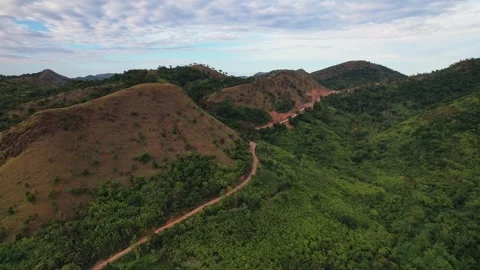 Drone Footage of Mountains in the philippines Stock Footage 243284576