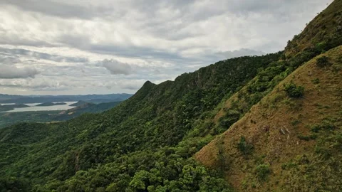 Drone Footage of Mountains in the philippines Stock Footage 243285198