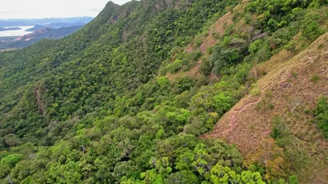 Drone Footage of Mountains in the philippines Stock Footage 243285431