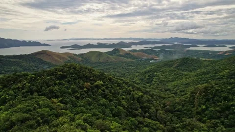 Drone Footage of Mountains in the philippines Stock Footage 243285586