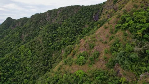 Drone Footage of Mountains in the philippines Stock Footage 243286067