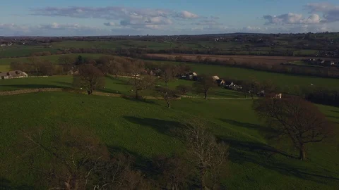 Drone Footage of The Nidderdale Countryside I Stock Footage