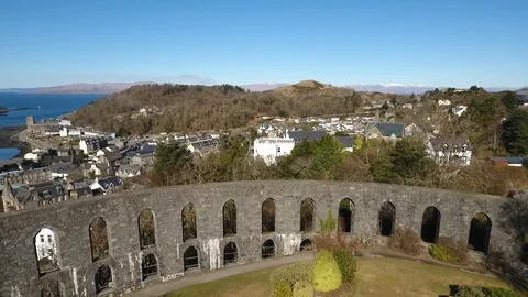 Drone footage of Oban Stock Footage 127169121