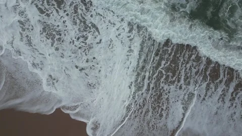 Drone Footage of Ocean Waves. Abstract Nature Background  Stock Footage 167947809