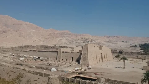 Drone footage of old temple in Egypt 스톡 동영상 101100147