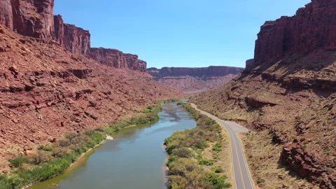 Drone footage over central Utah 스톡 동영상 285572274