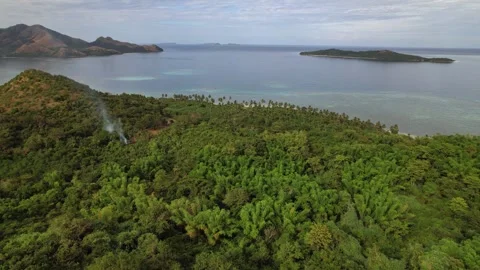 Drone footage of philippines coastline Stock Footage 250356092