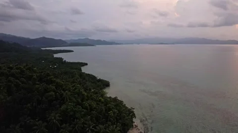 Drone footage of philippines coastline Stock Footage 250356450