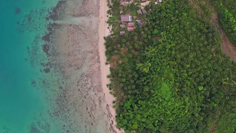 Drone footage of philippines coastline Stock Footage 250356598