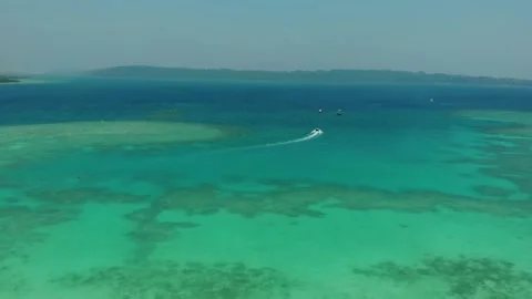 Drone Footage of Pristine Beach - Havelock - Andaman Islands - India Video stock 296896747