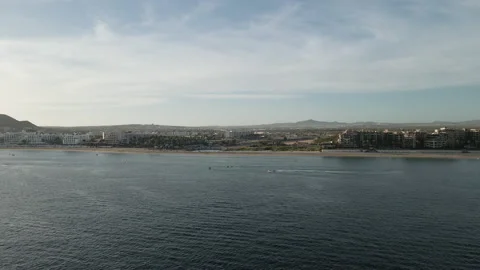 Drone footage resort beach in Cabo Stock Footage 154724079