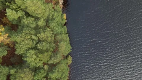 Drone Footage Of Side Road of Wicklow Mountains National Park Stock Footage 301403714