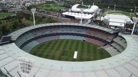 Drone footage of Stadium Stock Footage 81541510