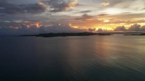 Drone Footage of waves as main subject in Philippines Stock Footage 245322604