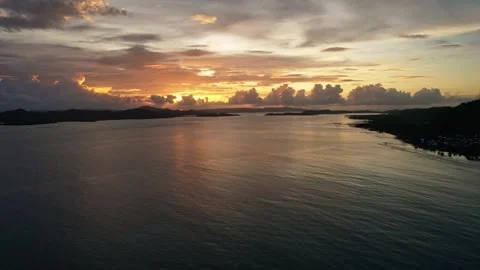 Drone Footage of waves as main subject in Philippines Stock-Footage 245323871