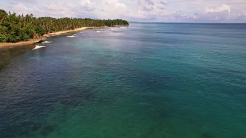 Drone Footage of waves as main subject in Philippines Stock-Footage 245325673