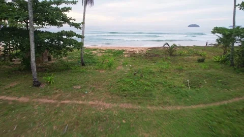 Drone Footage of waves as main subject in Philippines Stock-Footage 245399900