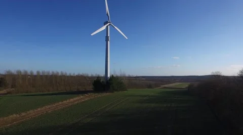 Drone footage - Windmill Stock Footage 61520992