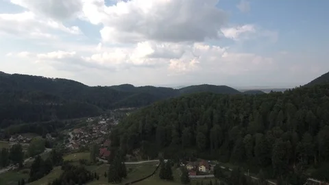 Drone - Forest - Mountains (4k) Stock Footage 112387193