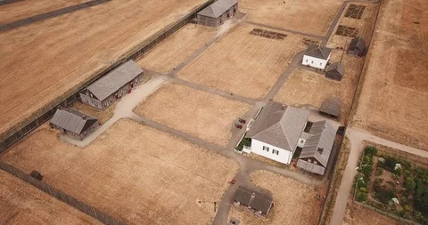 Drone - Fort Vancouver 4 Stock Footage 106428049