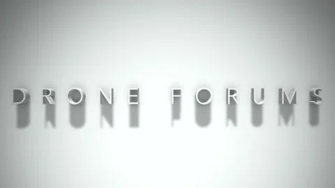 Drone forums 3D title animation white text on a white background Stock Footage 298896765