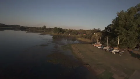 Drone FPV Landscape of Parque da Cidade, Jundiaí, Brazil. 4K 60fps ProRes Video stock 316915792