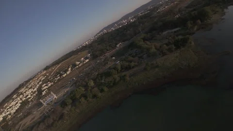 Drone FPV Landscape of Parque da Cidade, Jundiaí, Brazil. 4K 60fps ProRes Video stock 316915800