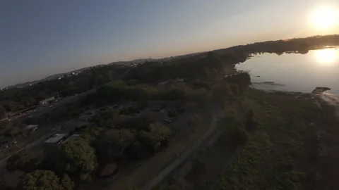 Drone FPV Landscape of Parque da Cidade, Jundiaí, Brazil. 4K 60fps ProRes Video stock 316915870
