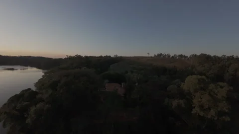 Drone FPV Landscape of Parque da Cidade, Jundiaí, Brazil. 4K 60fps ProRes Video stock 316916018