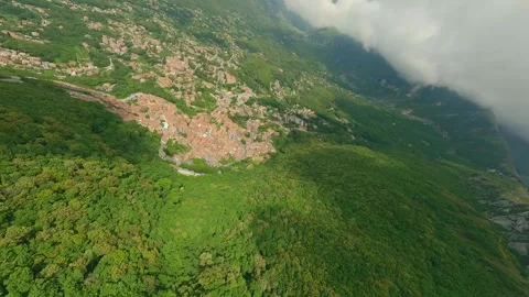 Drone FPV stabilized footage on Maratea, Basilicata, Italy. Stock Footage 246748451