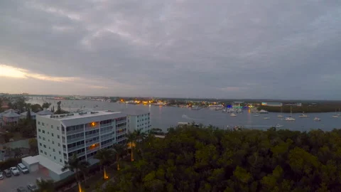 DRONE - FT MYERS BEACH PRE HURRICANE IAN 7 Stock Footage 150334532
