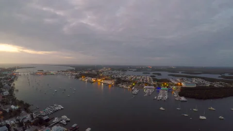 DRONE - FT MYERS BEACH PRE HURRICANE IAN 8 Stock Footage 150334579