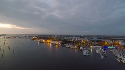DRONE - FT MYERS BEACH PRE HURRICANE IAN 3 Stock Footage 150400600