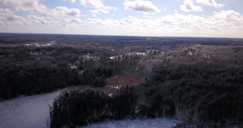 Drone full lighthouse island slow move down Stock Footage 124509174