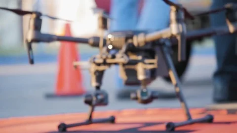 Drone Getting Ready For an Inspection Video stock 85026712