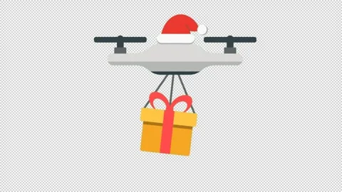 Drone gift Stockbeeldmateriaal 319056590