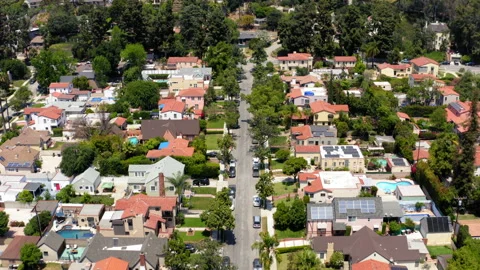 Drone Glendale Suburbs 4K 24FPS Stock Footage 169252589