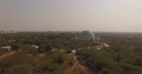 DRONE GLOBE VENUE Stock Footage 82437904
