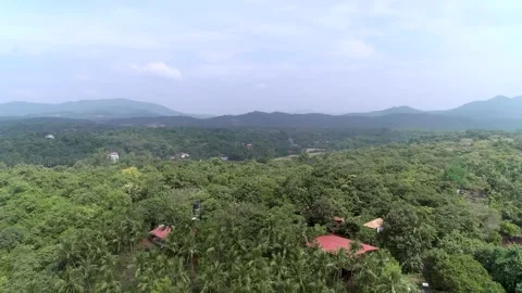 Drone goa forest hills village 001 Stock Footage 331663203