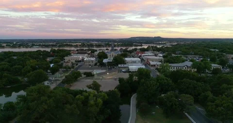 A drone going down in Granbury Texas Stock Footage 167854109