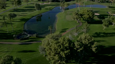 Drone Golf Course 4K 24FPS Stock Footage 134206526