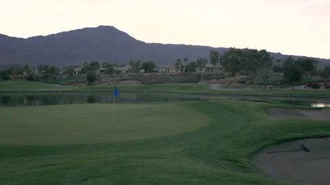 Drone Golf Course 4K 24FPS Stock Footage 134208673